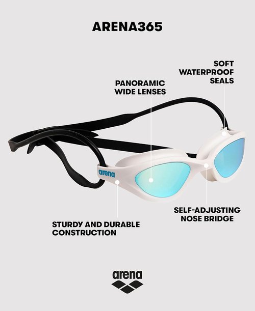 Arena Swim Goggles - Unisex Junior 365 Design for Ultimate Comfort and Clarity