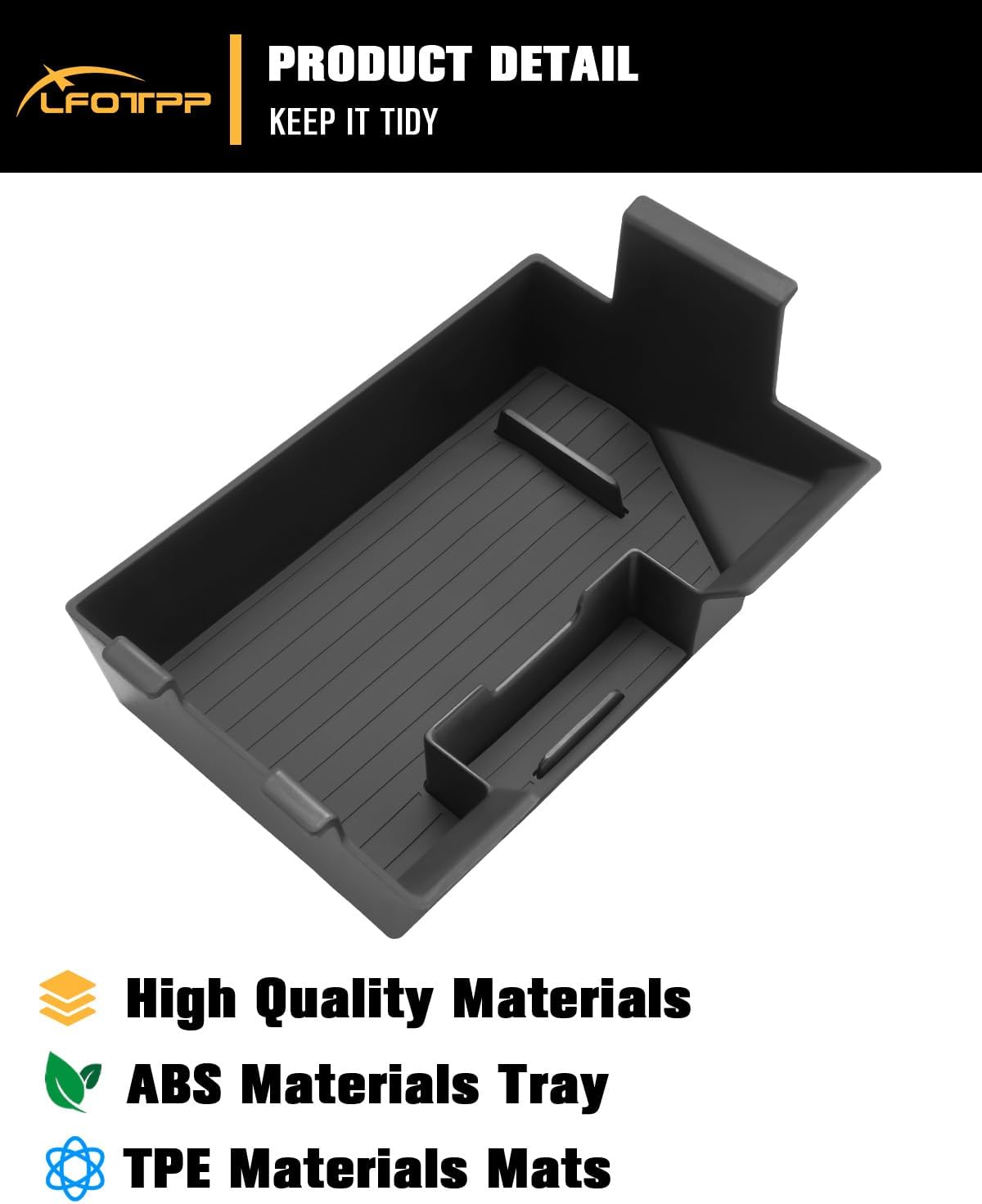 LFOTPP Silverado Center Console Organizer for 1st Gen 2003-2006 Silverado Sierra 1500 2500HD 3500HD/ 2007 Silverado Sierra Classic / 2002-2006 Avalanche Accessories - Full Console w/Bucket Seats Only