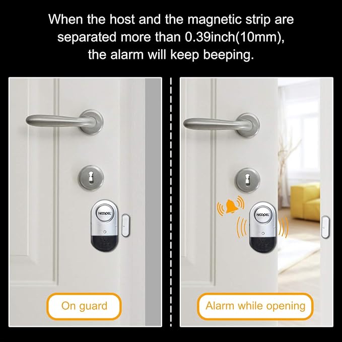 Door Alarms for Kids Safety, 120dB Loud Window Alarms for Home Security