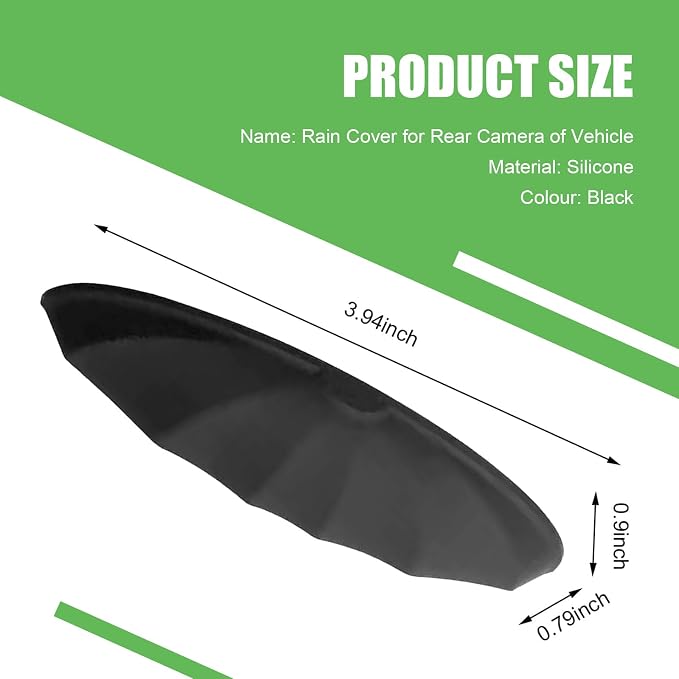 Car Rear View Camera Anti-Rain Cover, Silicone Reversing Camera Protective Cover