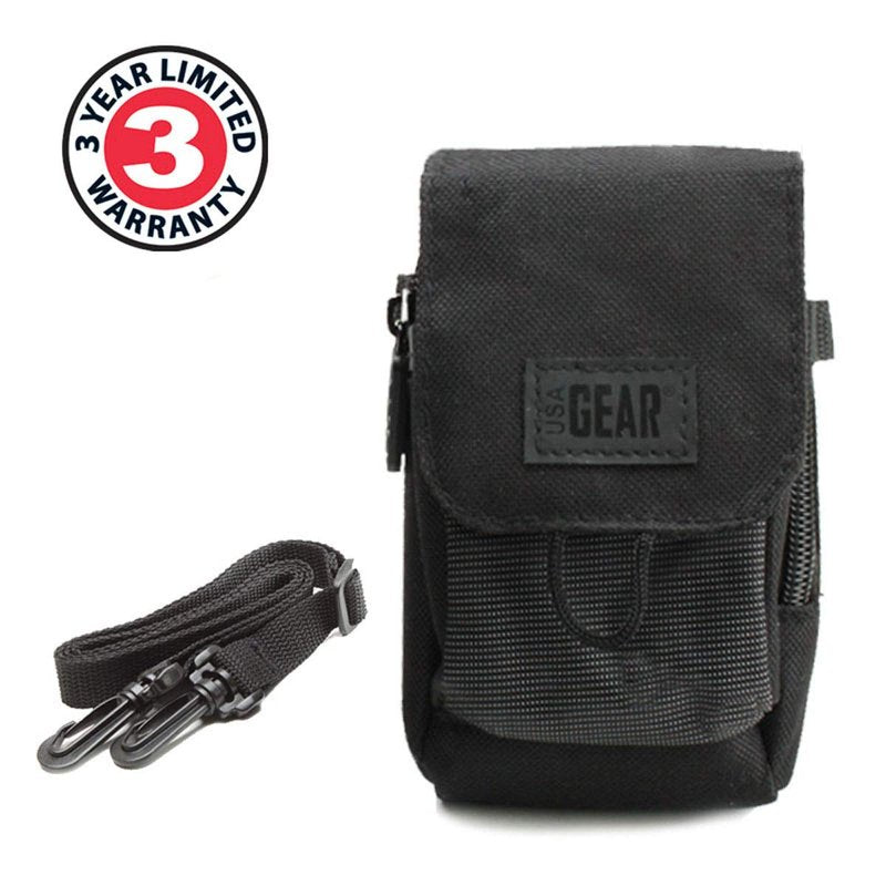 USA Gear Range Finder Golf Case - Shoulder Bag Case Fits Callaway Golf 300, Acer Gadget, Vortex, REDTIGER, Bushnell & More - Laser Rangefinder Carry Bag with Weather Resistant Exterior, Belt Loop