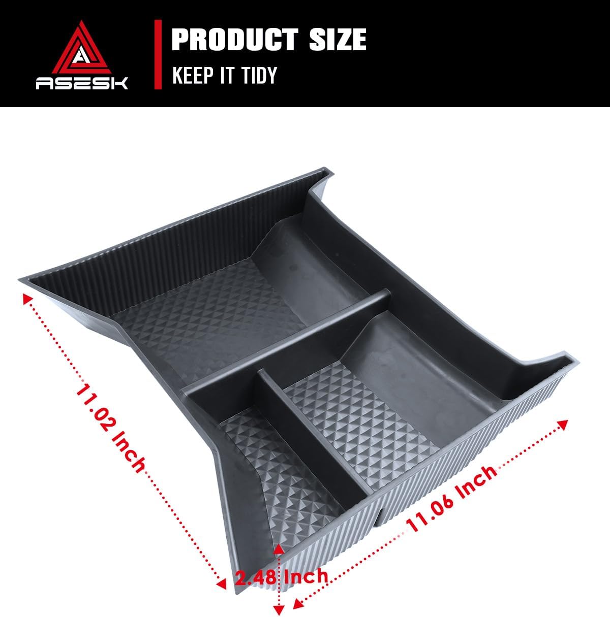 For 2022-2026 BMW IX Storage Box Console Organizer TPE Materials Lower Center Console Organizer Tray