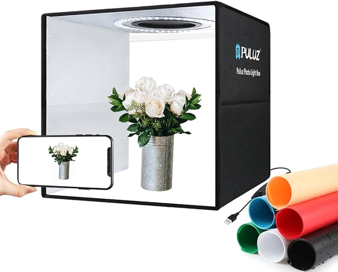 Lightbox, PULUZ 11.8"/30cm Photo Studio Light Box, Portable Picture Box