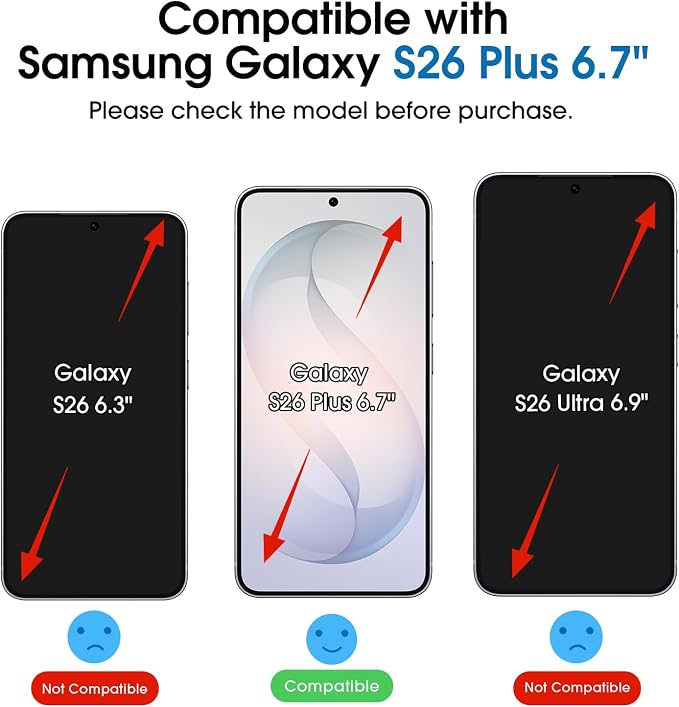 amFilm Auto-alignment OneTouch for Samsung Galaxy S26+ Plus 6.7'' Screen