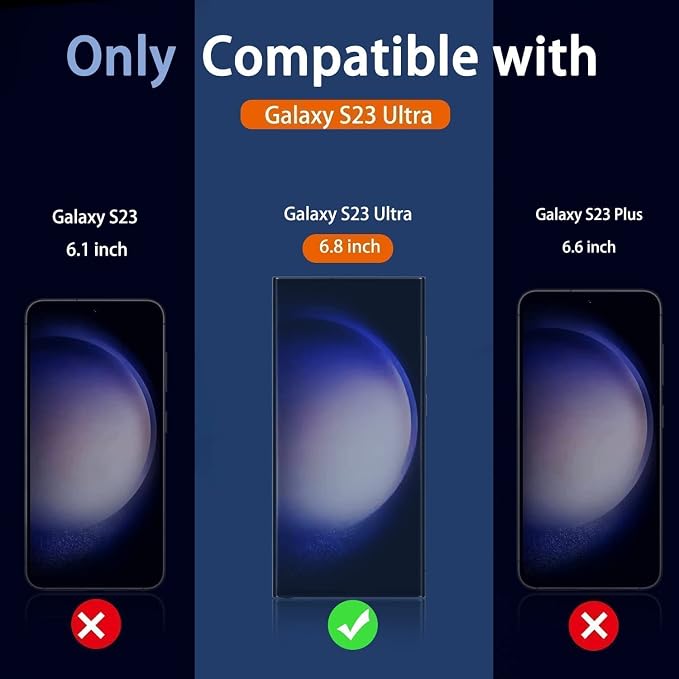 Milomdoi for Samsung Galaxy S23 Ultra Screen Protector Accessories 3 Pack TPU