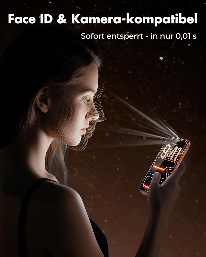 UNBREAKcable iPhone 17 Pro Screen Protector 3-Pack, Upgraded Dual-Tempered