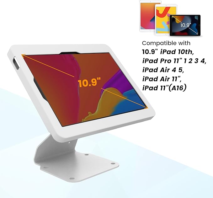 Heavy Duty iPad POS Stand for Desk, All Metal