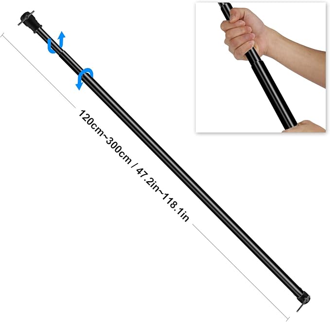 Pro Telescopic Background Support Cross Arm Crossbar, Heavy Duty Adjustable