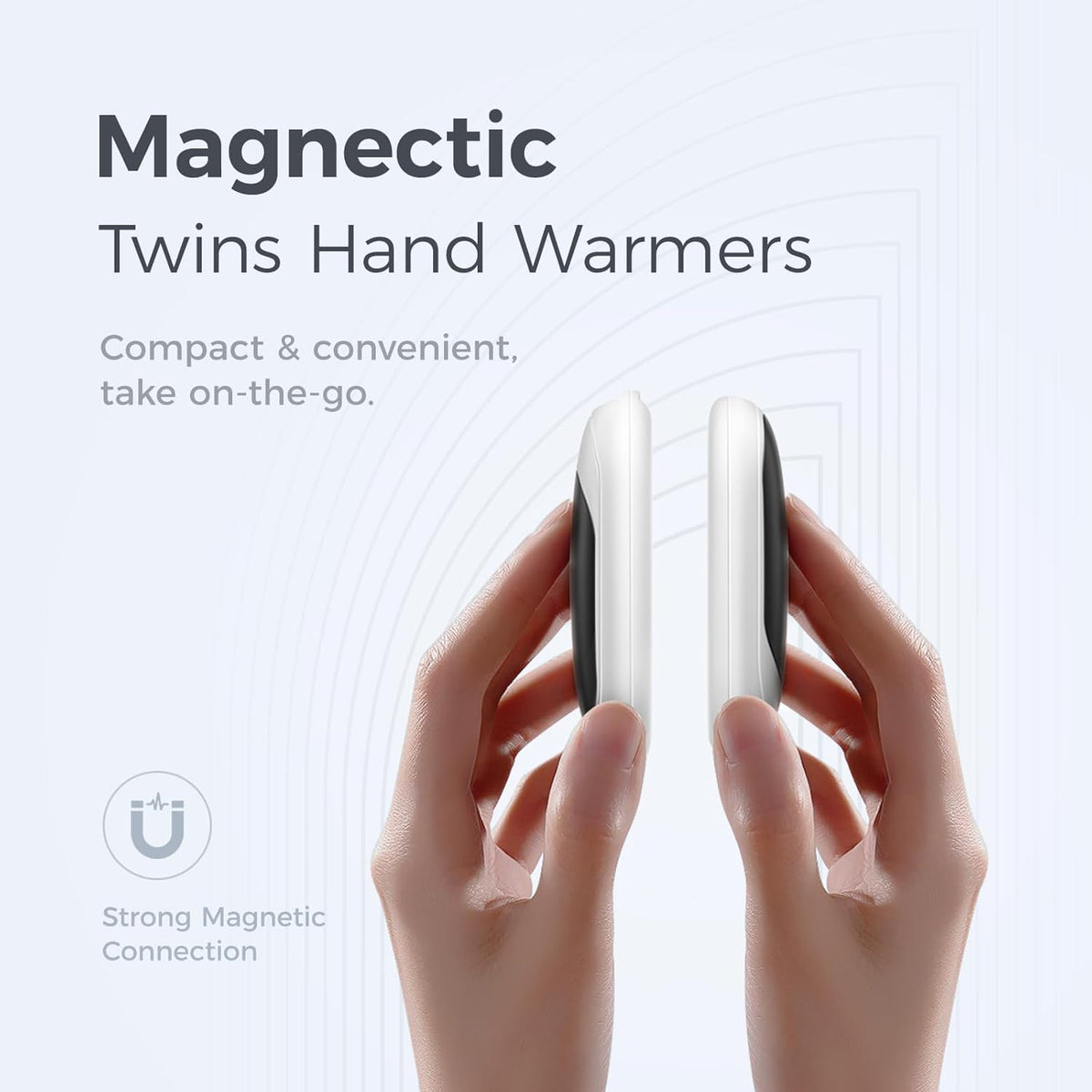 OCOOPA Magnetic Rechargeable Hand Warmers - Ultrathin Portable Electric Heater | 2 Pack for Men & Women