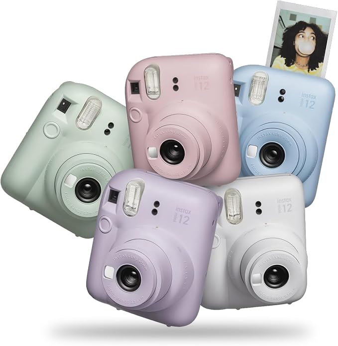 Fujifilm Instax Mini 12 Instant Camera + MiniMate Accessory Bundle & Compatible