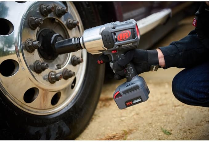 Ingersoll Rand W8191 1" 20V Cordless Impact Wrench Bare Tool, 2000 ft-lb Torque, Friction Ring Thru-hole, Pistol