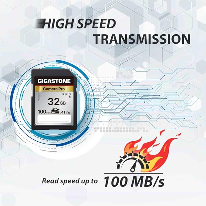 【5-Years Data Recovery】 GIGASTONE 32GB SD Card 2-Pack, Camera Pro, UHS-I A1 V10