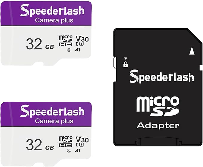 Micro SDXC Memory Card 32GB 2Pack, Speederlash Camera Plus TF Card
