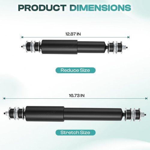DRIVE UP Golf Cart Front or Rear Shock Absorber Fits for EZGO TXT 1994-2001 Golf Carts, 2 Pack EZGO Front and Rear Shocks OEM 76418-G01, 76419-G01, 70324-G01, 70248-G01