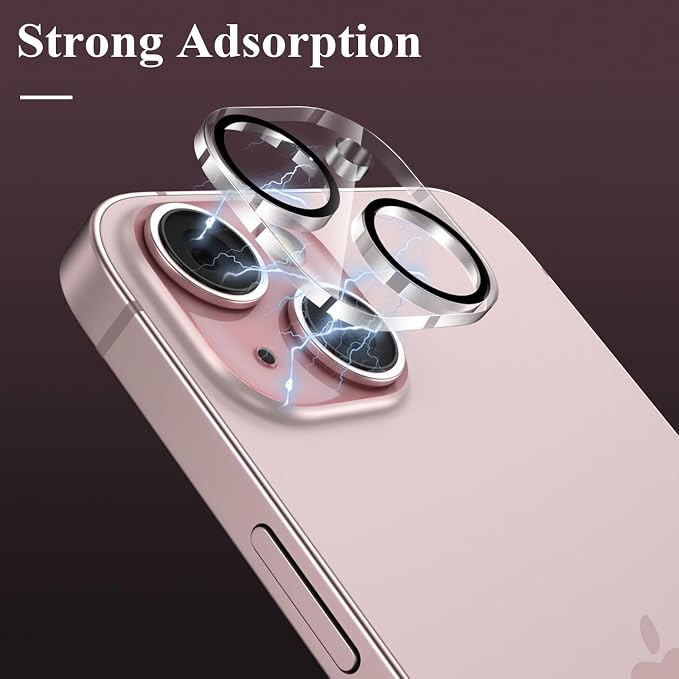 YWXTW [5 Pack Designed for iPhone 15 Camera Lens Protector, for iPhone 15 Plus