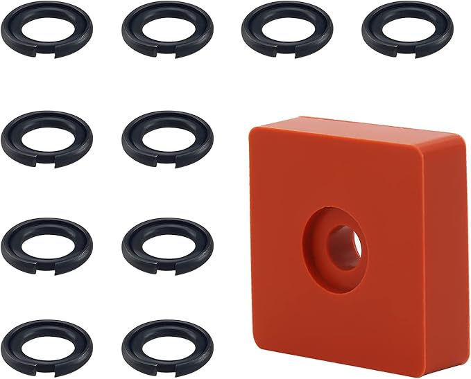 (10 Sets) 1/2" Impact Wrench Retaining Rings with O-Ring, Compatible with Electric/Pneumatic Wrench, Including Retainer Ring Anvil Install Tool