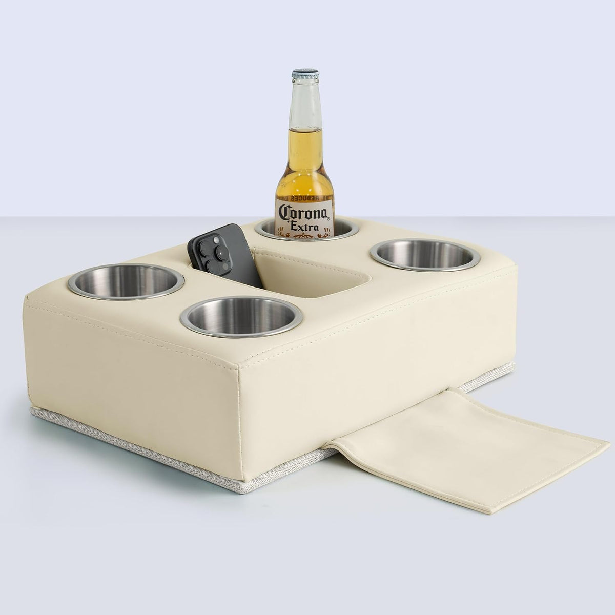 Pontoon Cup Holder,Boat Seat Cup Drink Holder（White&Gray）