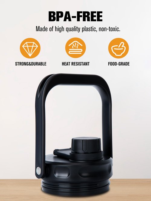 Jug Lid for RTIC - Improved Replacement Lid for 1 Gallon & Half Gallon Jugs, BPA Free, Leak-Proof, Enhanced Spout & Grip, Thickened Steel Handle & Better Gasket, Sport Bottle Accessories