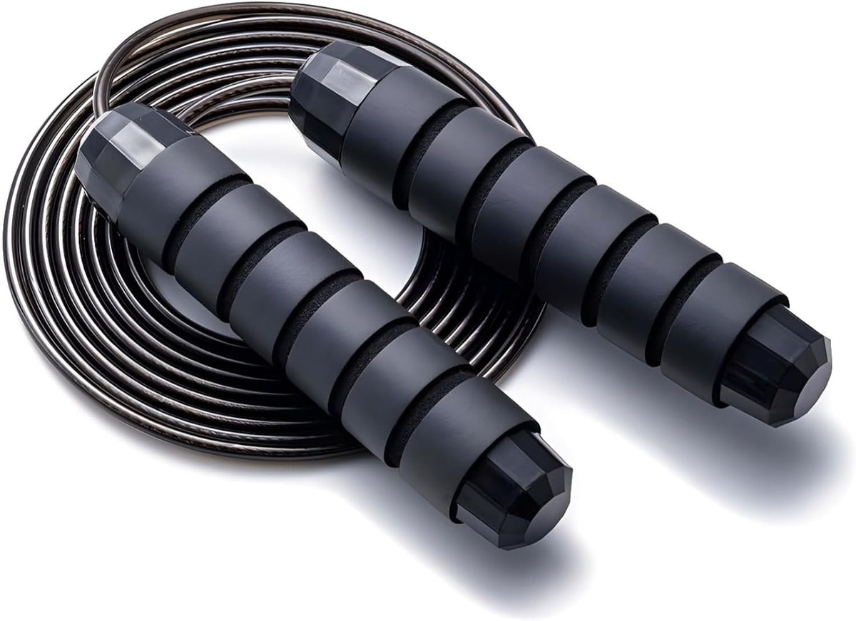 Skiennix Adjustable Jump Rope - Tangle-Free Speed Rope with Ball Bearings for Home Fitness | All Ages