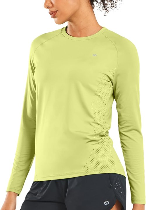 ALLZERO Rash Guard for Women - UPF 50+ Long Sleeve Quick Dry Sun Shirt for Workout & Outdoor Activities