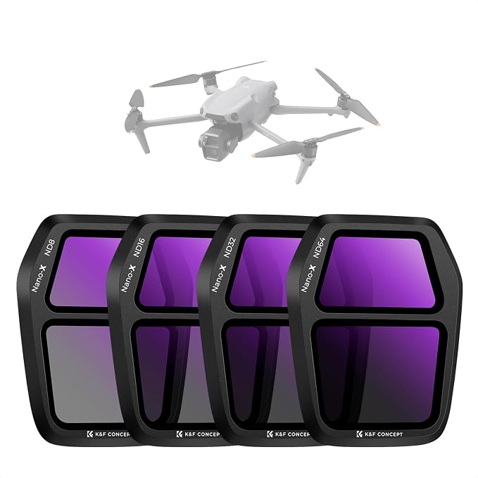 K&F CONCEPT ND Filter Set for DJI Air 3S, HD Optical Glass/Multi-Coated Drone