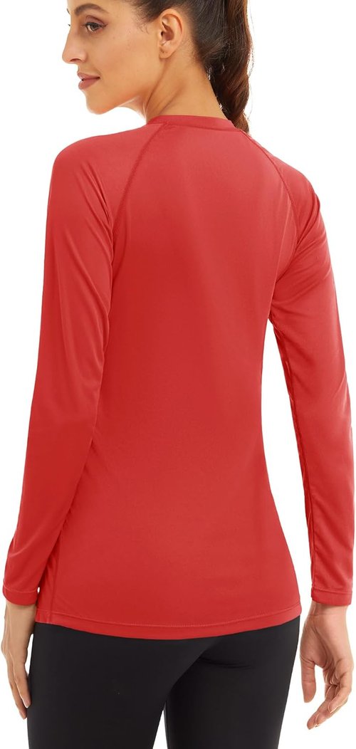 MAGCOMSEN Women's Long Sleeve UPF 50+ Sun Protection Shirt - Ideal for Hiking, Fishing & Workouts