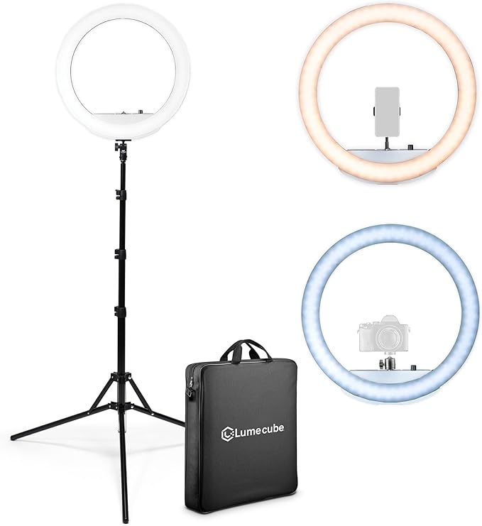 Lume Cube LED Ring Light for Videos, Live Streaming |18” Circle Light