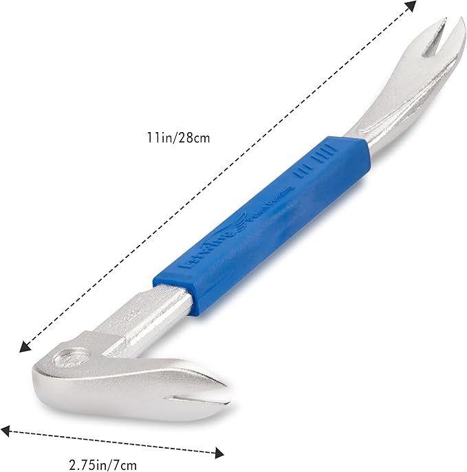 ESTWING Pro Claw Nail Puller - 11" Pry Bar with Forged Steel Construction & No-Slip Cushion Grip - PC280G