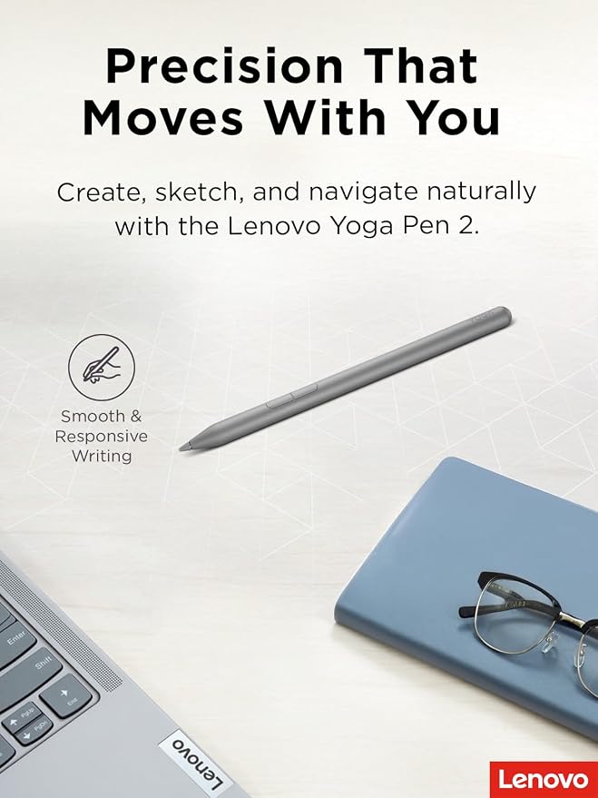 Lenovo Yoga Pen 2 with Magnetic Pen Case, AES 3.0 Stylus with 8192 Pressure