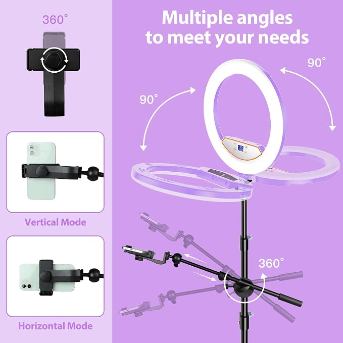 Ring Light 22inch Kit: Ring Light Tripod
