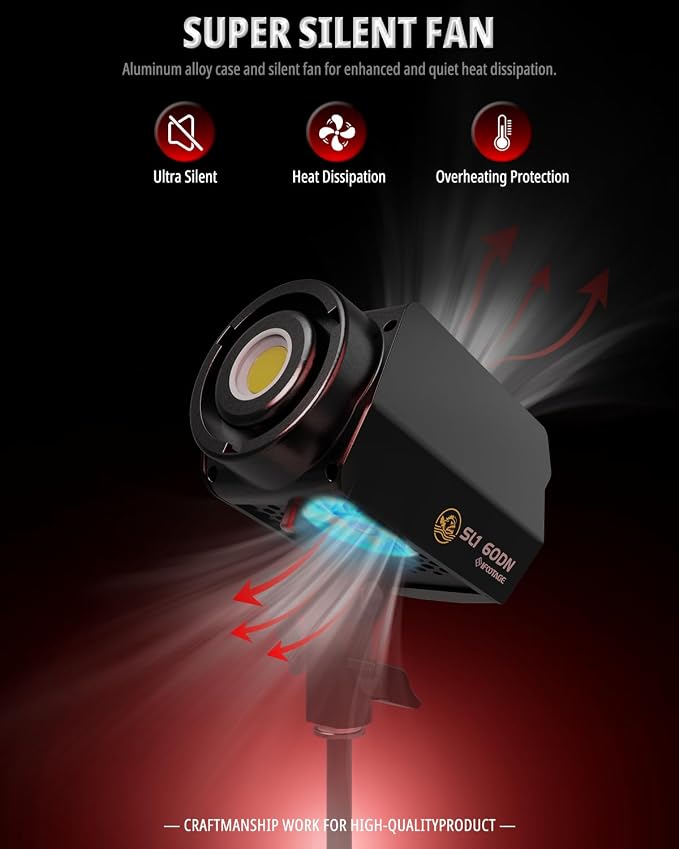 IFOOTAGE COB Video Light SL1 60DN, Continuous Output Lighting, 5600K Daylight