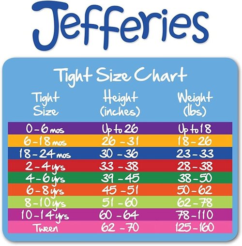 Jefferies Socks | Girls' Jr. Miss Pantyhose Tights - 3 Pair Pack (Sizes 2-6X)