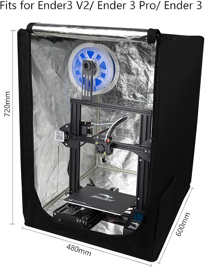 Creality 3D Printer Enclosure Fireproof and Dustproof Tent Constant Temperature