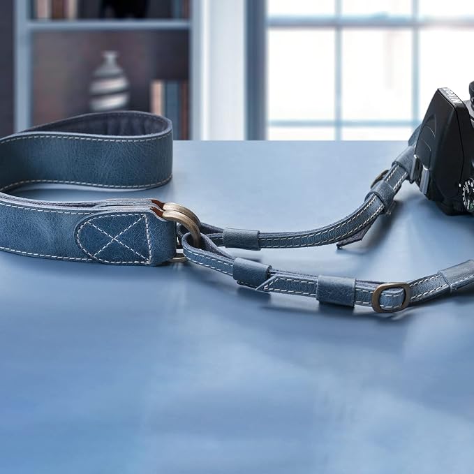 MegaGear SLR, DSLR Sierra Series Genuine Leather Camera Shoulder or Neck Strap