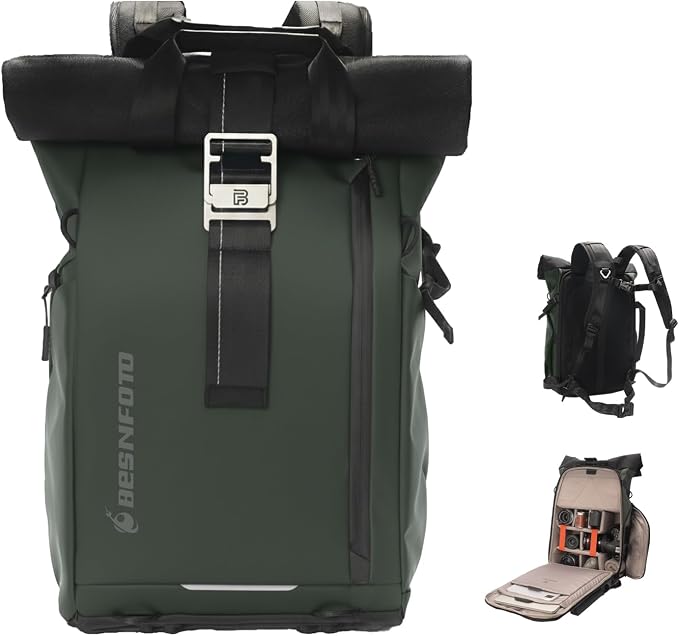 Besnfoto Camera Backpack, Waterproof Travel Camera Bag