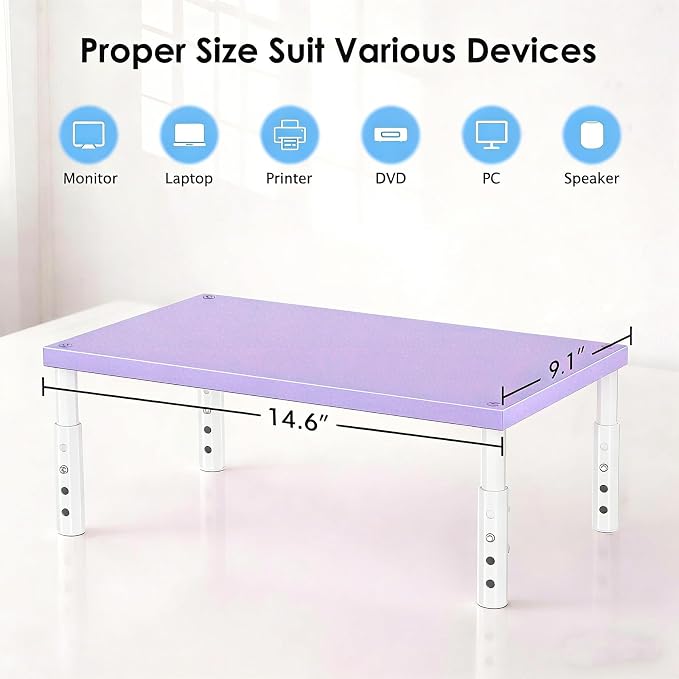OPNICE Desk Organizers and Accessories, Adjustable Computer Monitor Stand Riser