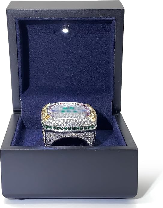 Wooden Lighting Display Box for Championship Ring – LED Illuminated, Available