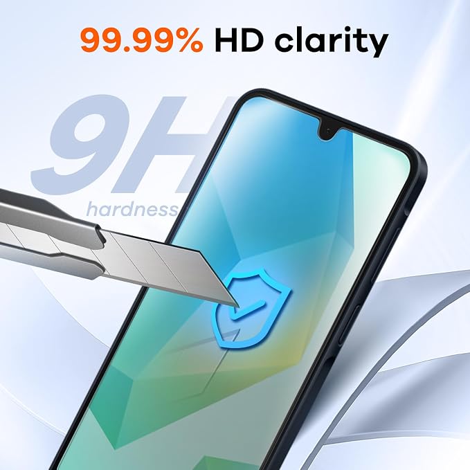 4+4 Pack for Samsung Galaxy A16 5G Screen Protector & Phone Camera Lens