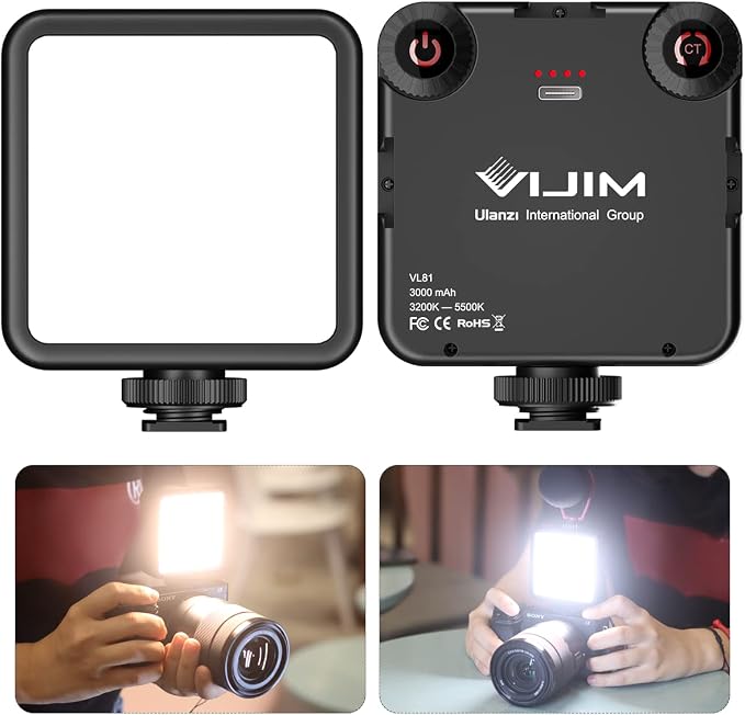 ULANZI VL-81 3000mAh Bi-Color LED Video Light w Softbox