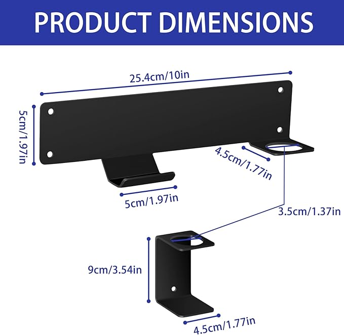 Floor Jack Wall Mount Organizer Brackets, Garage Tool Hangers Jack Stands Holder, Storage Rack Hydraulic Trolley Jack Stand Accessories