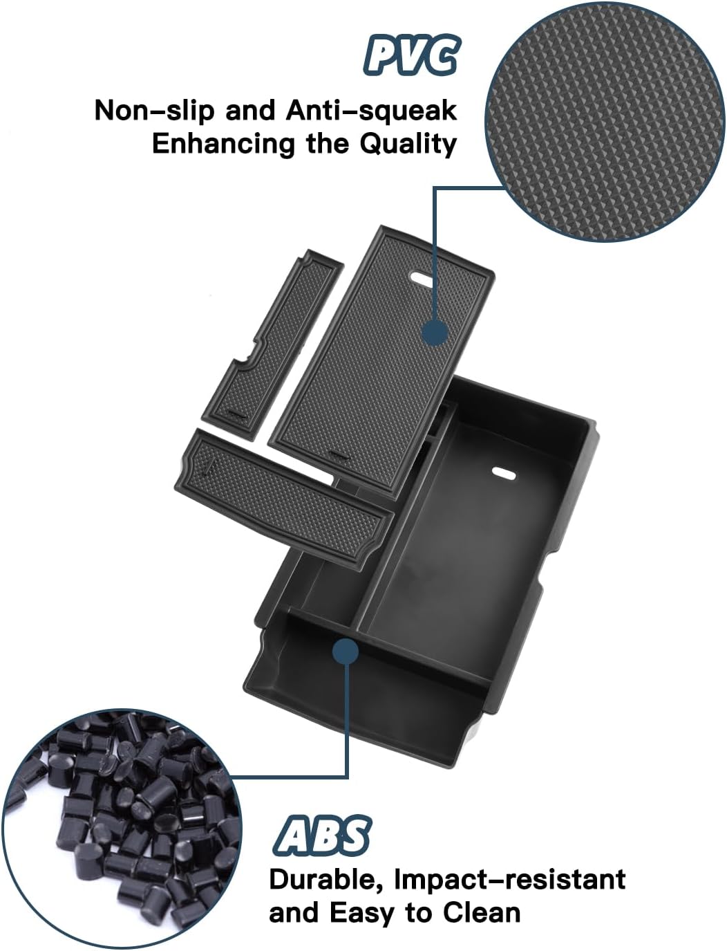 Ruiya 2026 CRV Center Console Organzier for Honda CRV 2026 Accessories ABS Material Armrest Console Glove Tray Compatible with 2026 Honda CRV LX/EX/EX-L/Hybrid(Sport/Sport-L/Sport Touring/TrailSport)