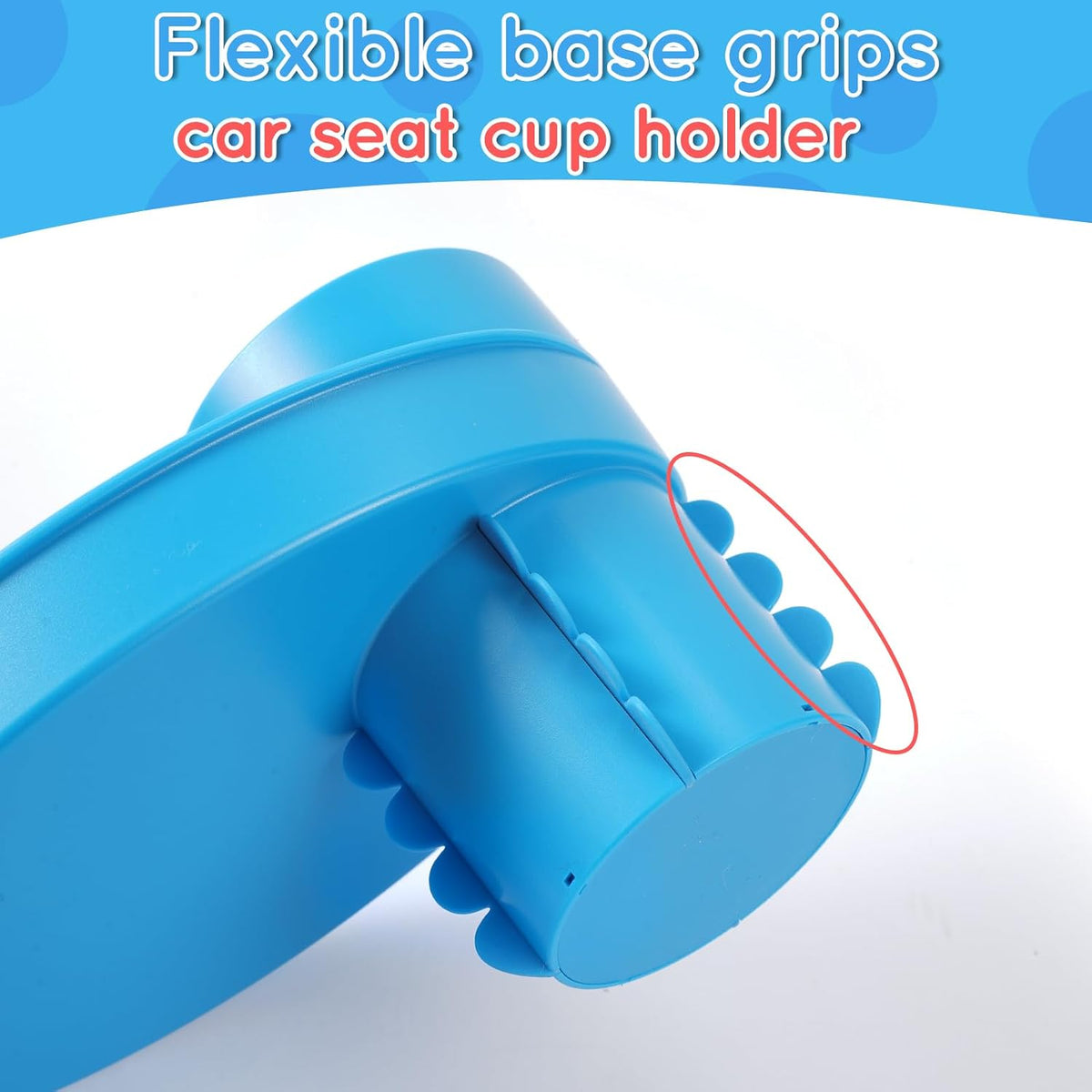 Car Seat Snack Tray Cup Holder 2.5-2.8in Travel Table Road Trip