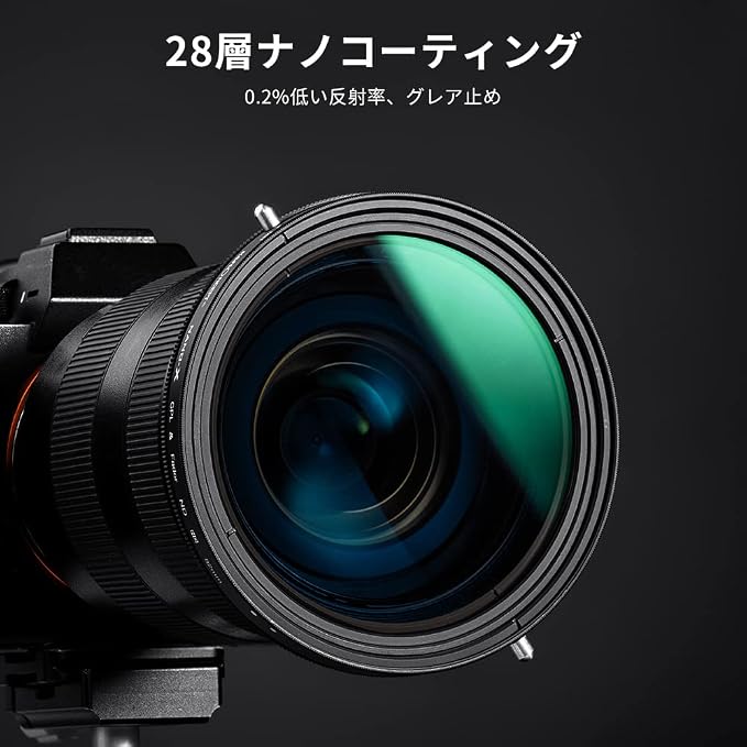 K&F CONCEPT 46mm Variable Fader ND2-ND32 ND Filter and CPL Circular Polarizing