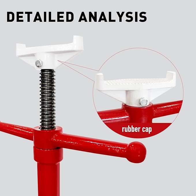 Underhoist Support Stand,¾ Ton Capacity 1650LBS Jack Stand, Bearing Mounted Spin Handle,Large Base, Self-Locking Threaded Screw,Height Adjustment Under Load,Supports Vehicle Components Support