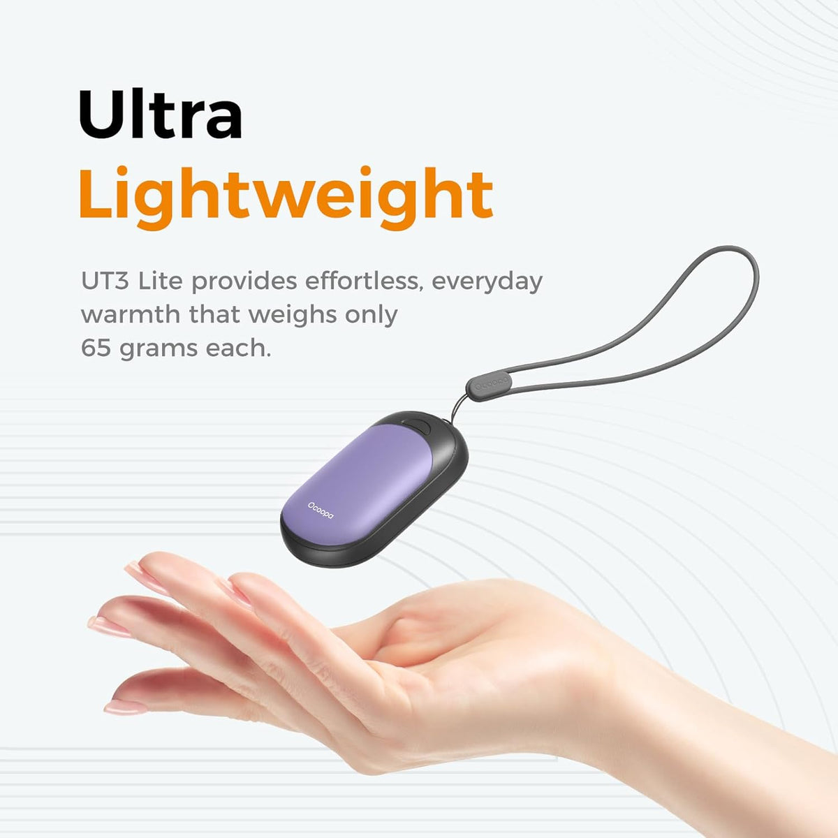 OCOOPA Rechargeable Magnetic Hand Warmers - 2 Pack with 3 Heat Settings | Pocket-Sized, Lasts Up to 8 Hours, Ideal for Outdoor Activities