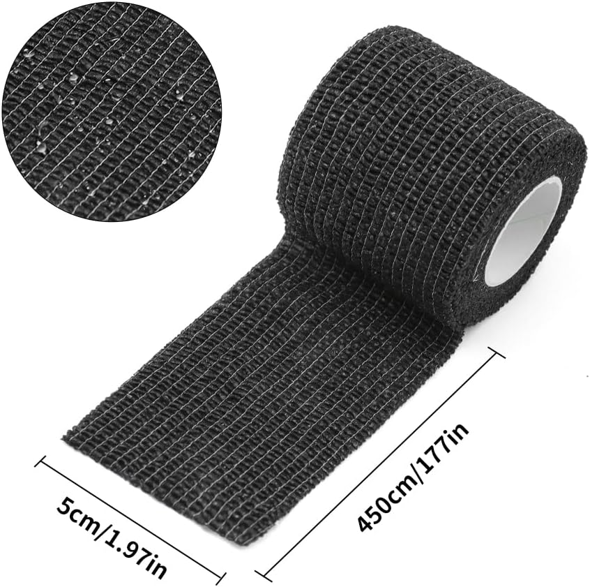 Self Adhesive Bandage Wraps - 24 Pack | 2" X 5 Yards Breathable Elastic Vet Wraps in 12 Colors