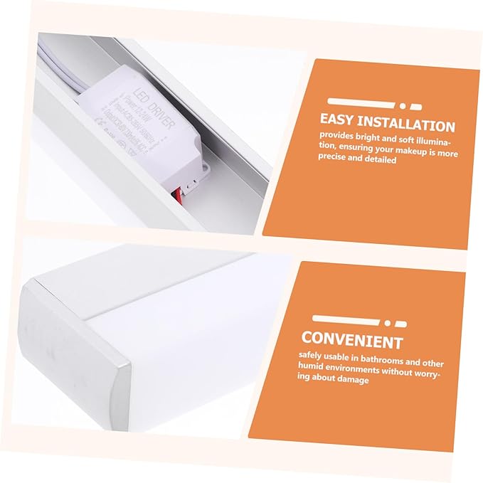 DOITOOL Led Makeup Mirror Light Brightness for Bathroom Vanity Illumination for Makeup Application High Humidity Environments