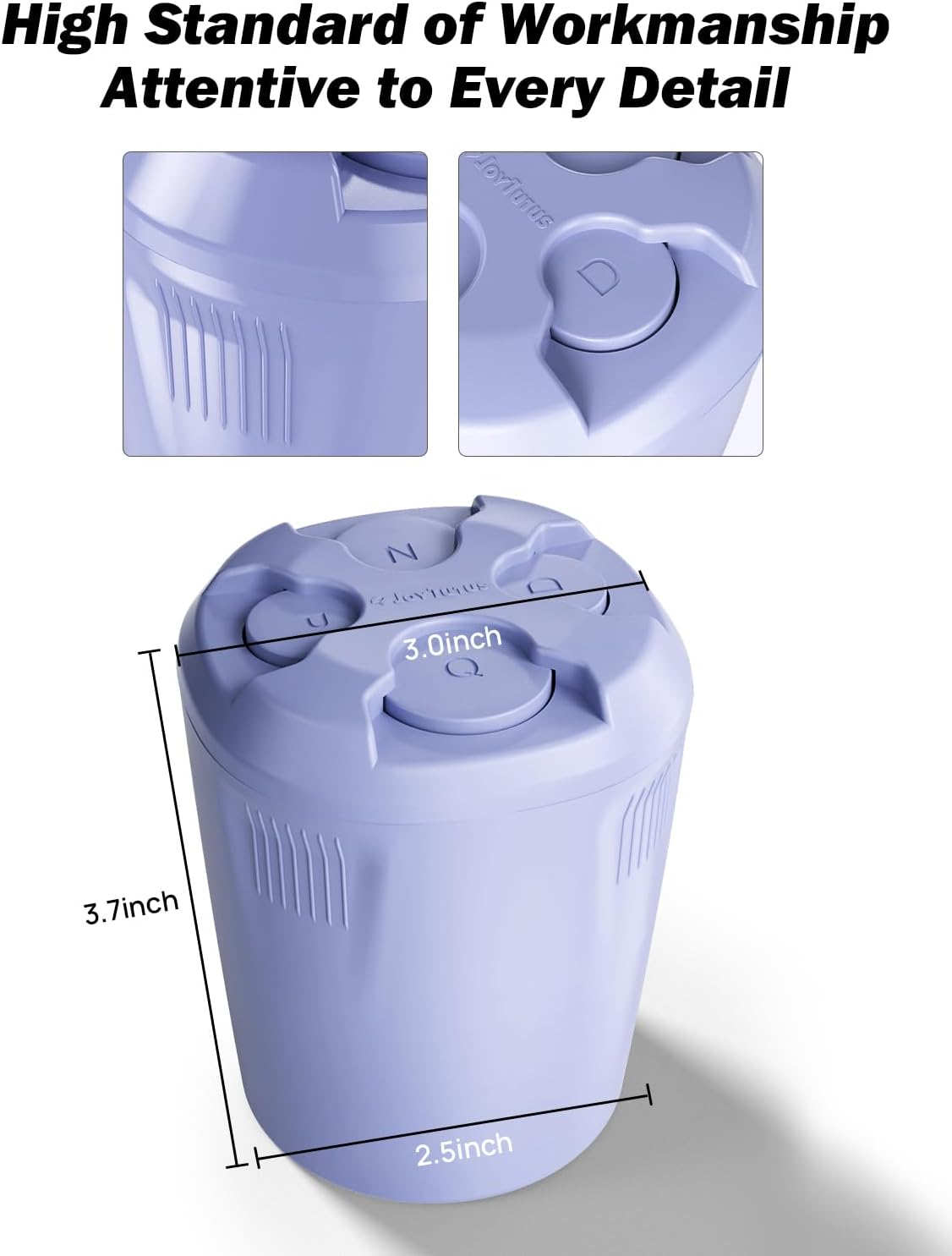 JOYTUTUS Car Coin Holder, High Capacity Coin Organizer, Cup Holder Change Sorter for Most Cars & Trucks, Purple, 1 Pack