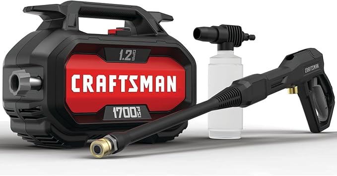 CRAFTSMAN 2100 & 1700 PSI Electric Pressure Washers with 1.2 GPM, Corded (CMEPW2100 & CMEPW1700)