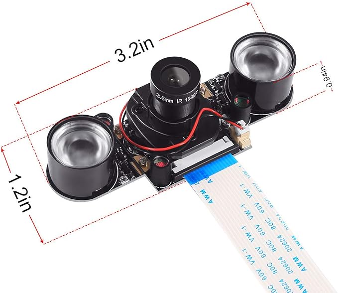 DORHEA Raspberry Pi 4 Camera Module Automatic IR-Cut Sensor Day/Night Vision